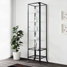 Klingsbo Glass Door Cabinet Black