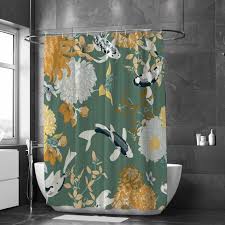 Asian Shower Curtains Vintage