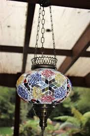 Hanging Candle Lantern White 18cm Globe