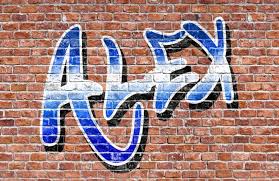 Custom Name Graffiti Wallpaper Mural