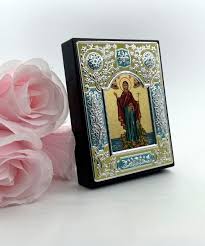 Virgin Mary Athonitissa Silk Screen