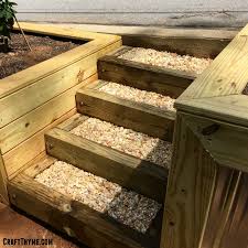 Make Timber And Pea Gravel Stairs