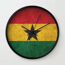 Ghana Wall Clock By Jeff Bartels