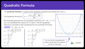 Quadratic Formula Math Steps