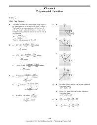 Chapter 4 Trigonometric Functions