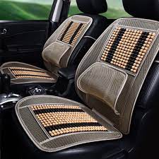 Natural Wood Beads Car Seat Cover Car