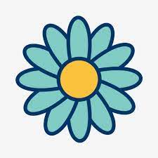 Vector Daisy Icon Flower Garden