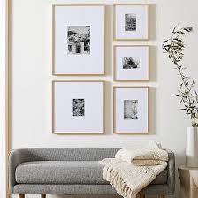 The Small Space Classic Gallery Frames Set Wood Wheat Set Of 5 West Elm