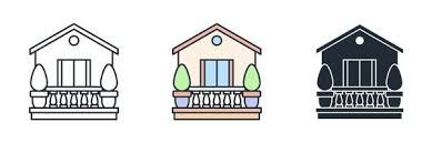Balcony Building Icon Symbol