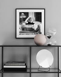 Marilyn Monroe Reading Poster B W