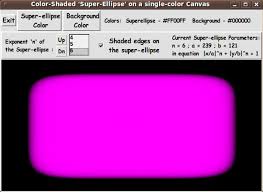 Gui For Drawing Super Ellipses With