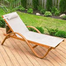 Solid Wooden Beach Chair Sunbed China