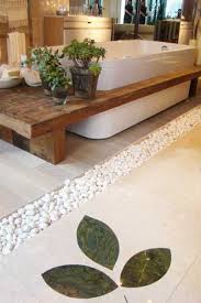 Pebble Tile For A Spa Like Bathroom