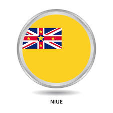 Premium Vector Niue Round Flag Design