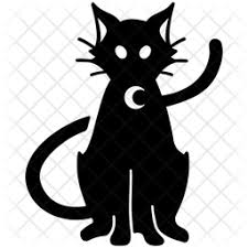 Black Cat Icons Free In Svg Png Ico