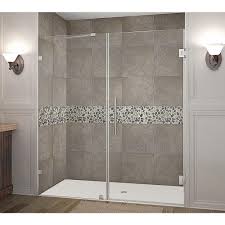 Completely Frameless Hinged Shower Door