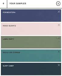 Standard Finish Color Palette Living