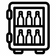 Beer Cooler Drinks Fridge Wine Icon