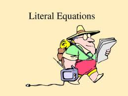 Literal Equations Lesson 2 3