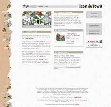 Icontown In 2001 Web Design Museum