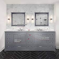 Dark Grey Double Bath Vanity