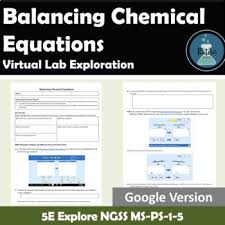 Phet Balancing Chemical Equations