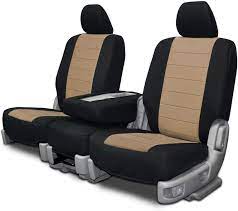 Beige Neoprene Custom Seat Covers For