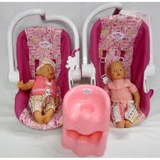 2 Small Baby Born Dolls 1 Wearing Pink