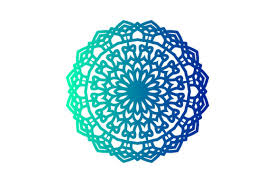 Mandala Icon Fill Color Design Circle
