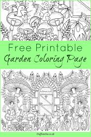 Free Garden Coloring Page For S