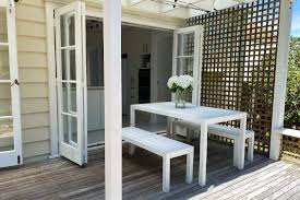 White 1 4m Outdoor Table 2 Benches