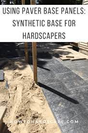 Using Paver Base Panels Synthetic Base