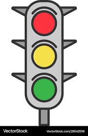 Traffic Lights Color Icon Royalty Free