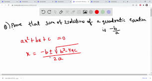 Two Solutions To The Quadratic Equation