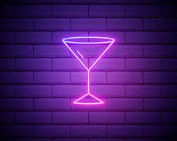 Coctail Glass Simple Linear Icon With