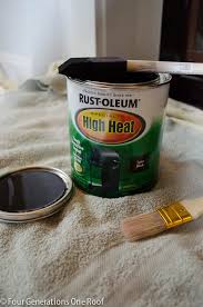 How To Paint Metal Fireplace Surround