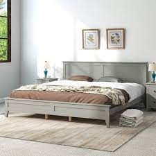 Wood Bed Frame And Center Support Legs