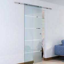 Frosted Tempered Glass Sliding Door