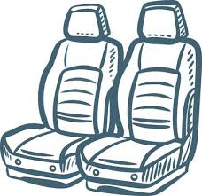 Car Seat Cover Vector Art Icons And