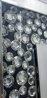 Sparkly Black Silver Large Wall Mirror