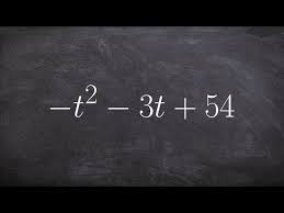 Factoring A Trinomial When A Is A