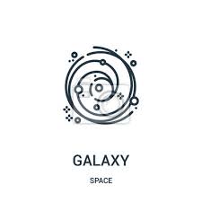 Galaxy Icon Vector From Space