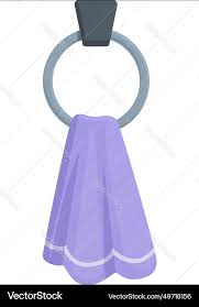 Circle Towel Hanger Icon Cartoon