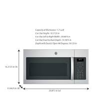Ge 1 7 Cu Ft Over The Range Microwave