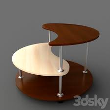 Coffee Table Yin Yang Table 3d Model