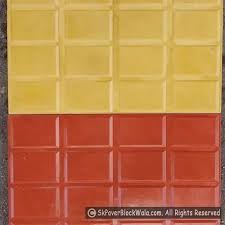 Red And Yellow 30mm Concrete Parking