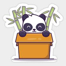 Bamboo Panda Sticker Teepublic
