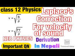 Correction For Velocity Of Sound In Air