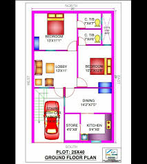 1000 Sq Ft House 25x40 House Plan