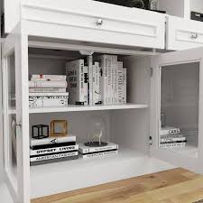 Tv Stand With Tempered Glass Door